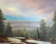 Phyliss Gunderson "BREAKING FOG" Oil 22x28 $1200