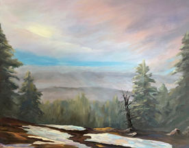 Phyliss Gunderson "BREAKING FOG" Oil 22x28 $1200