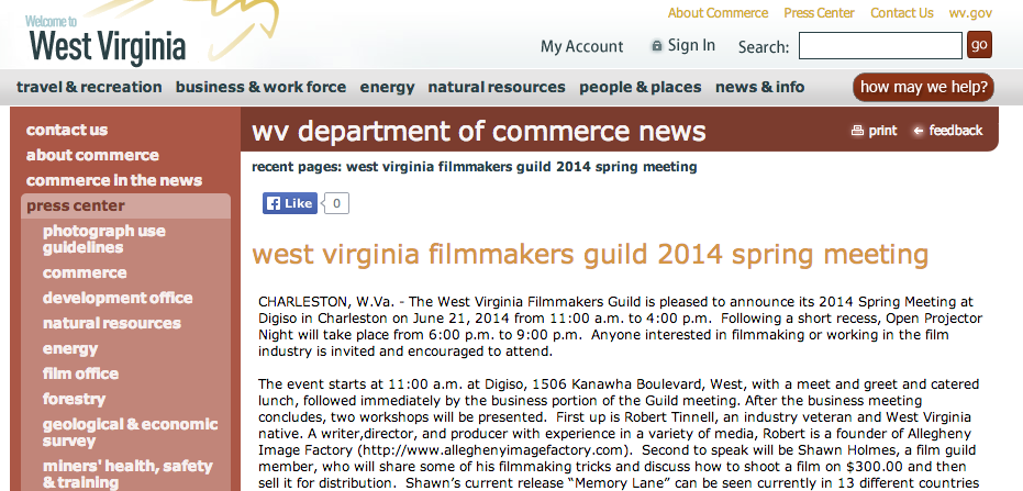 West Virginia Department of Commerce