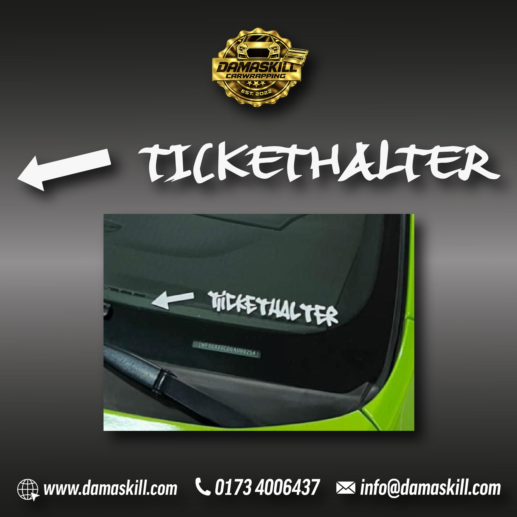Tickethalter Sticker