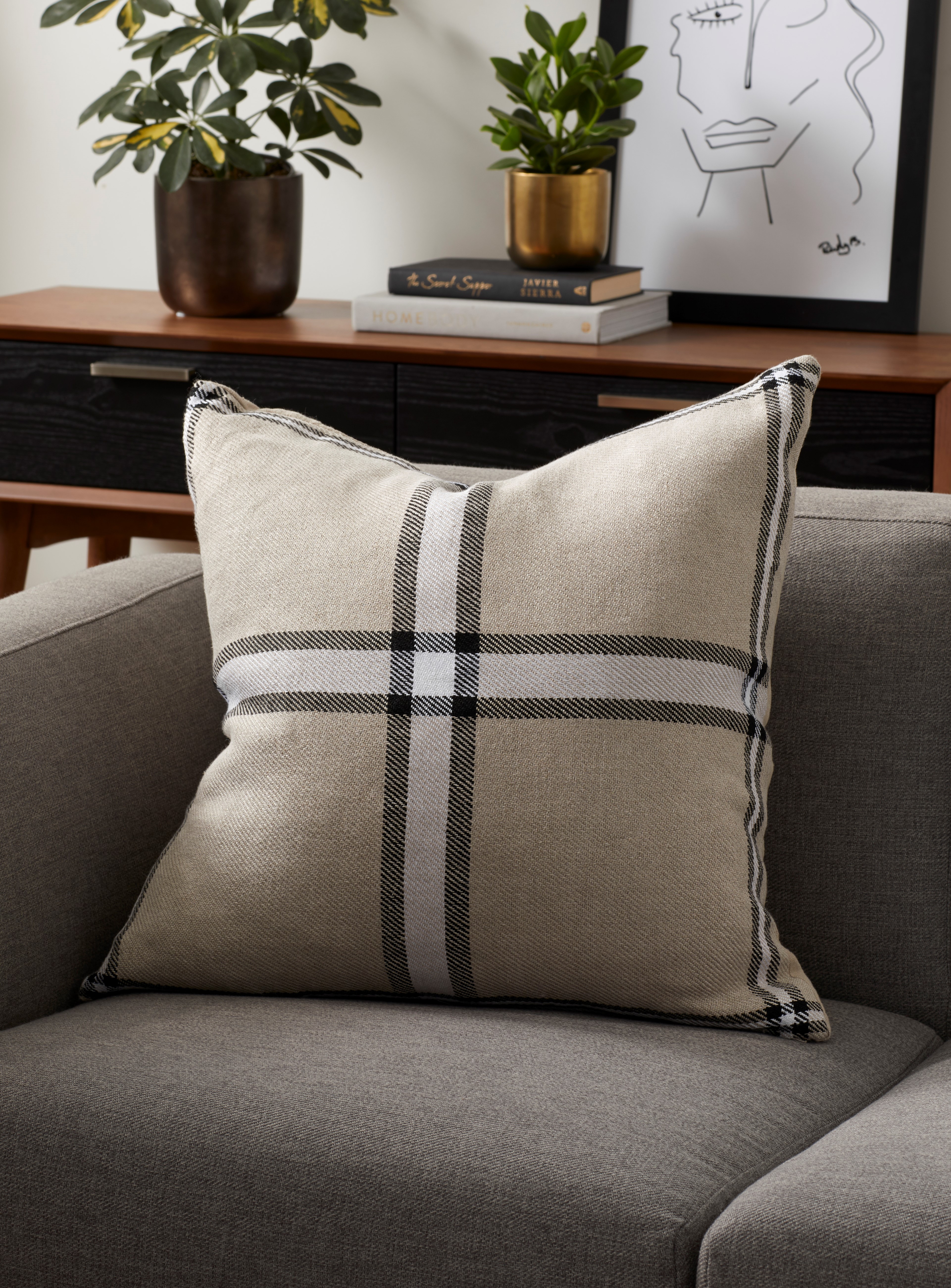 Coussin pur lin
