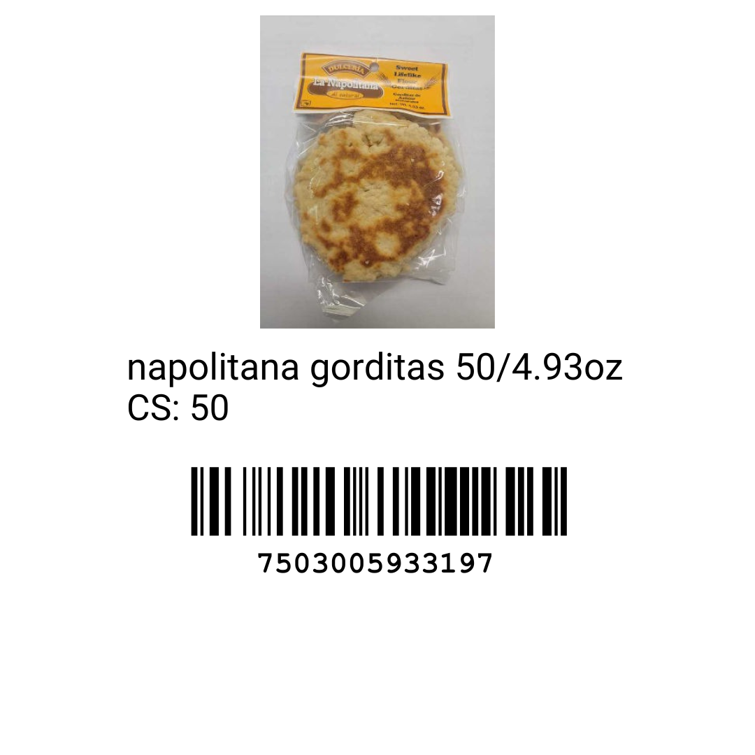 Napolitana gorditas 50/4.93oz