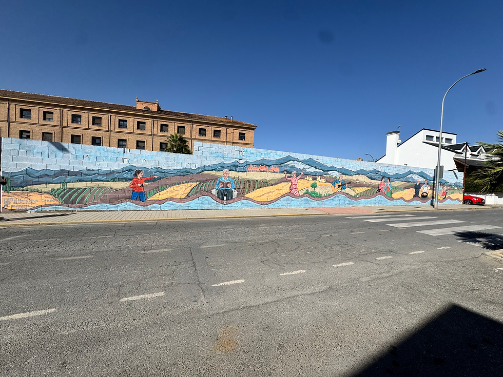 Final look at mural
