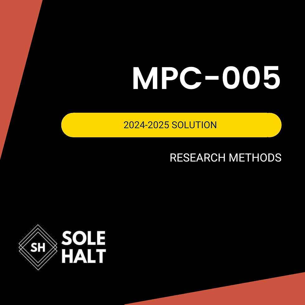 MPC-005 SOLVED ASSIGNMENT 2024-2025