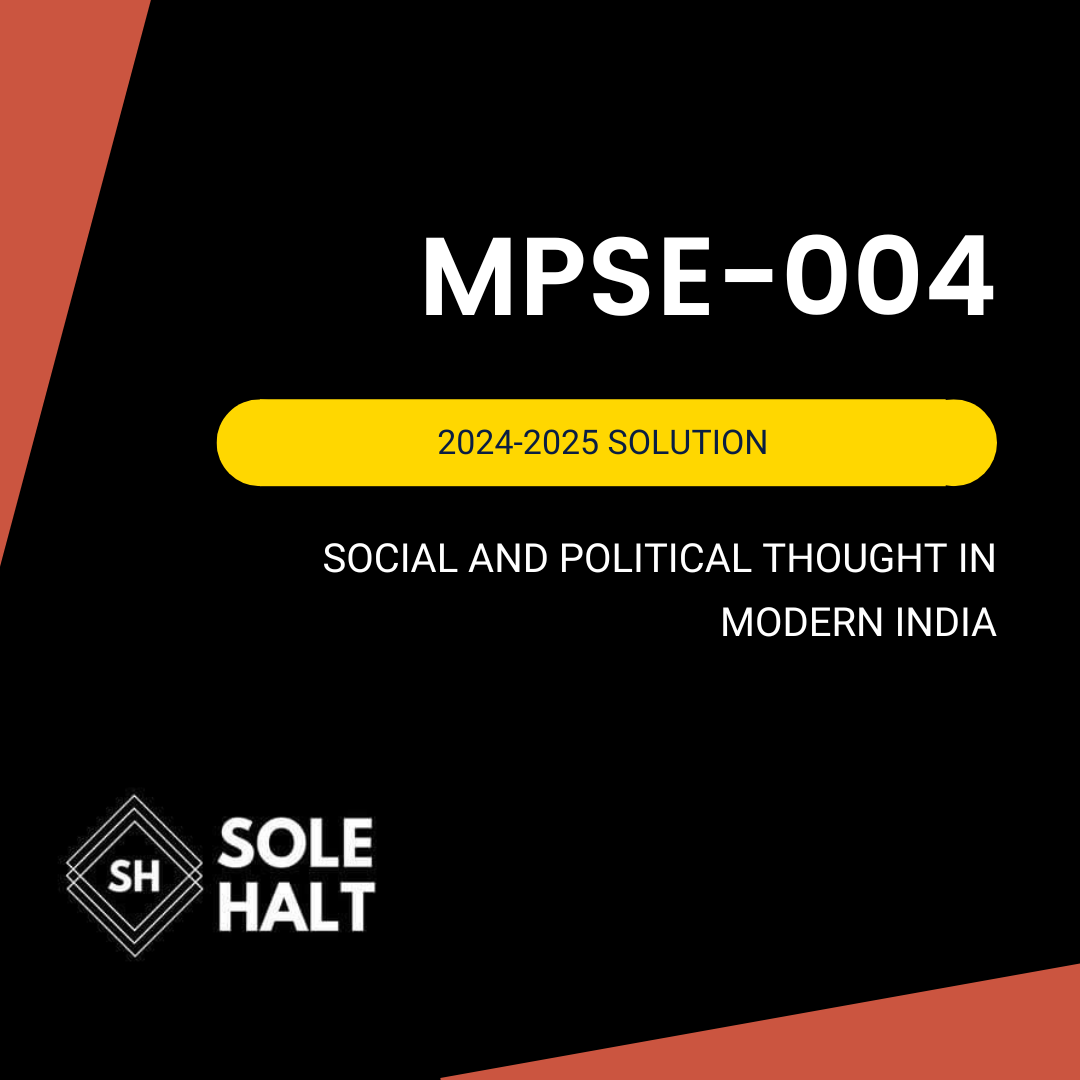 MPSE-004 SOLVED ASSIGNMENT 2024-2025