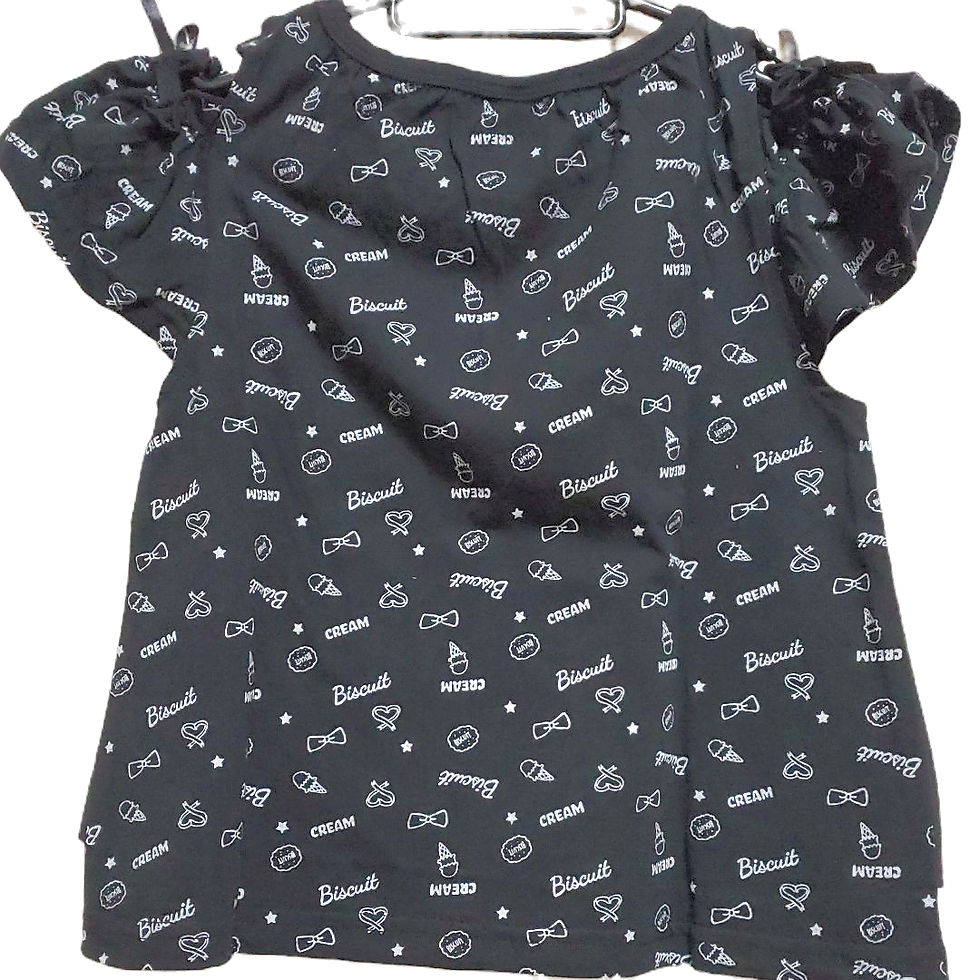 サムネイル： モノトーンカラー半袖重ね着風トップス 612020 