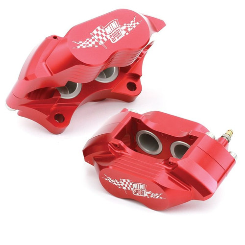 ローバーミニ用 12インチ用 アルミ 4POT ブレーキ キット レッド色