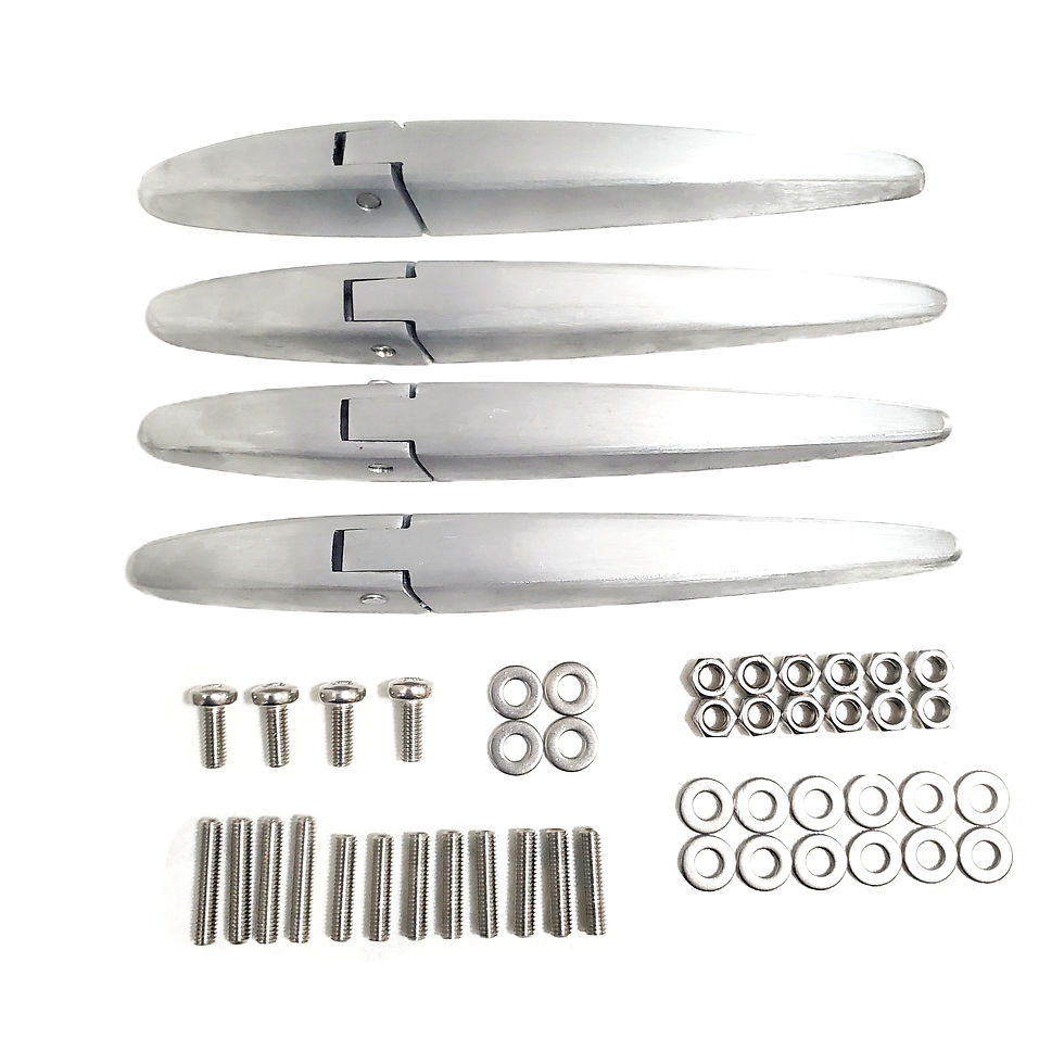 サムネイル： ローバーミニ　MK1 MK2 バン アウター ドアヒンジ セット 一台分  アルミ製