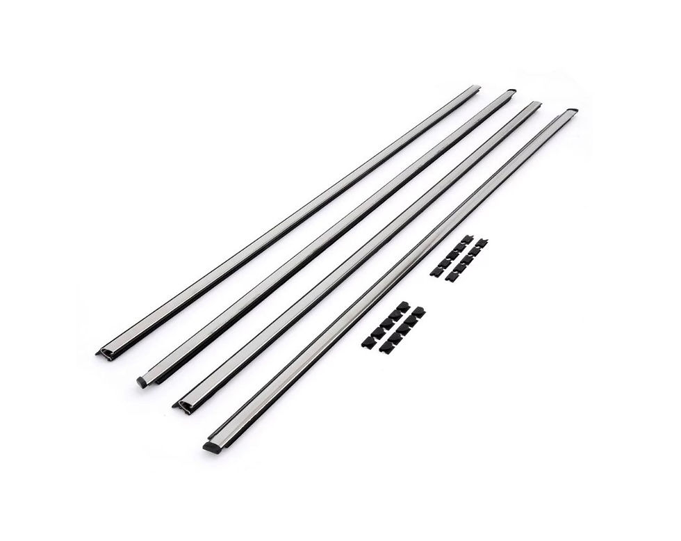 サムネイル： ローバーミニ用　ドアウインドウ　水切りモール　 内外左右セット　純正後期 タイプ