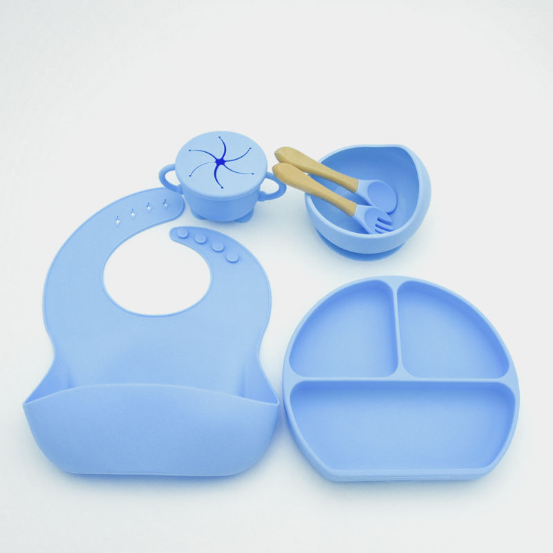 Thumbnail: 6-Piece Baby Dinnerware Silicone Set