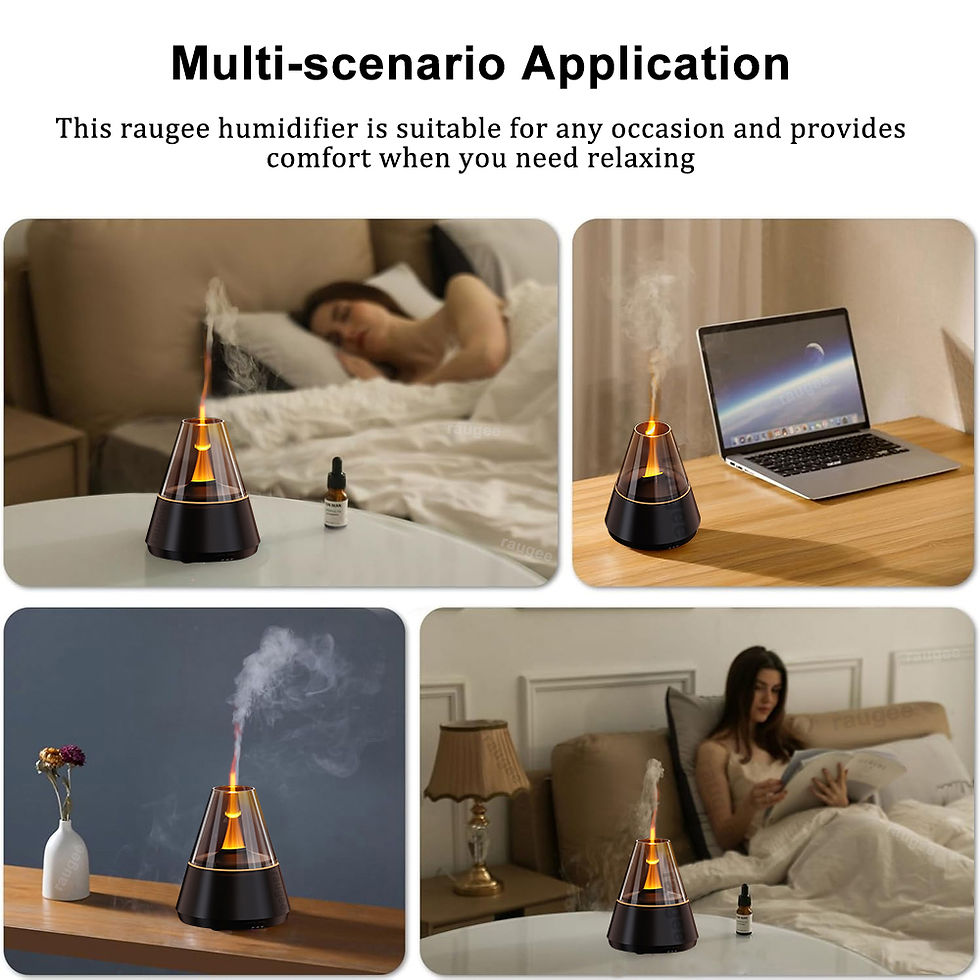 Miniatura: Umidificador de chama, difusor de óleos essenciais, umidificador de ar aromático
