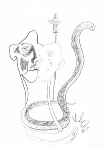 Drawing by Ilona Rijkeboer from 2024, "Secrets" 