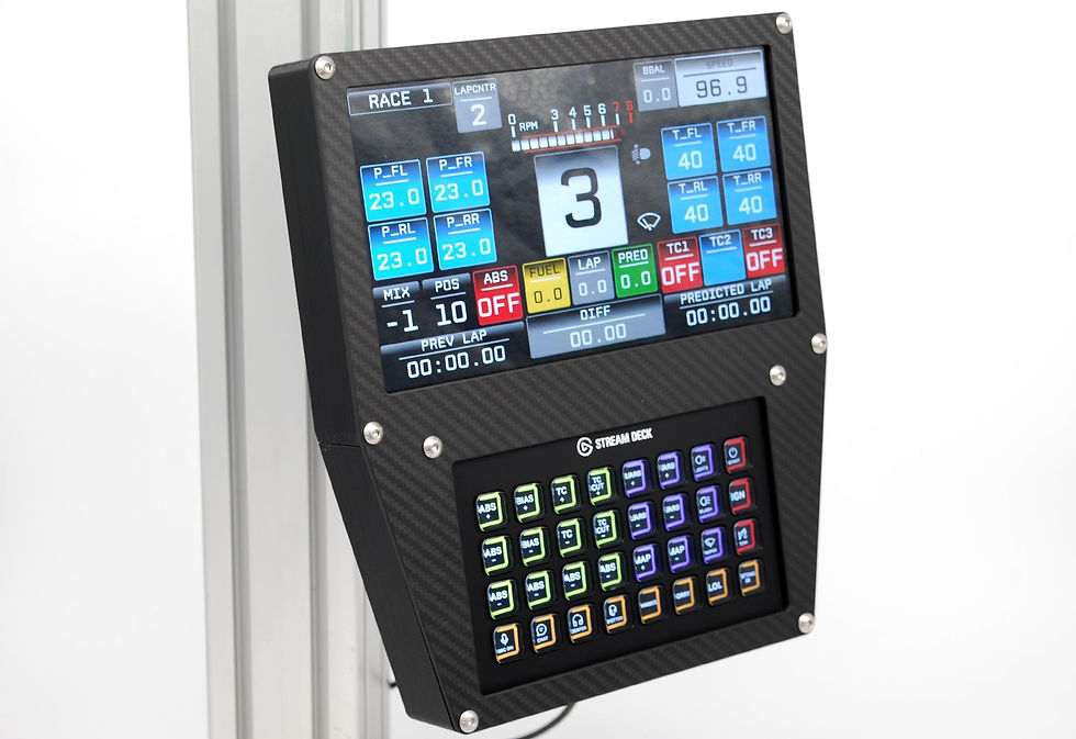 Thumbnail: Stream Deck XL and Vocore 10" LCD Display Case for Sim Racing