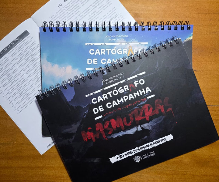 Combo Cartógrafo de Campanha com os cadernos Fantasia Medieval e Masmorras