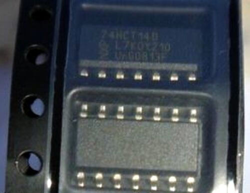 Miniature : Circuit intégré inverseur 74HCT14D 14 pins broches integrated circuit inverter