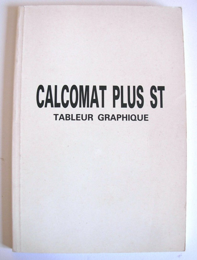 Livre Manuel utilisateur CALCOMAT PLUS Atari ST User manual, French, en Francais