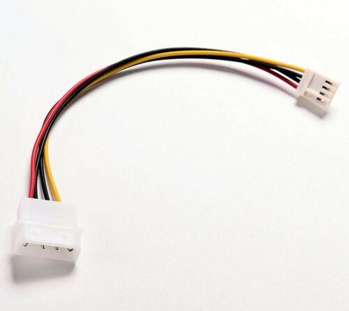 EMagTech Molex Lot De 5 Câbles D'alimentation 4 Broches Vers Floppy 4 Broches Pour PC Et Ordinateur 20 Cm