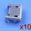 Miniature : 10x connecteur à souder micro USB type B femelle