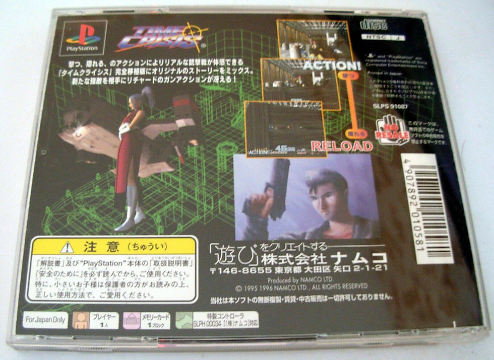 Miniature : TIME CRISIS (NTSC/J) Playstation PS1 PS ONE (JAPANESE) jeu / game -d58