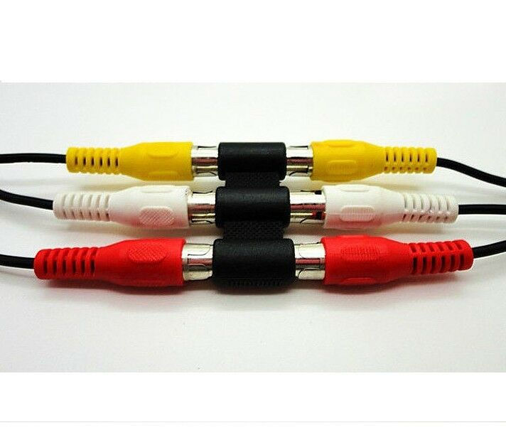Thumbnail: Coupleur Adaptateur 3x RCA Femelle/Femelle - Coupler Adapter Female / Female
