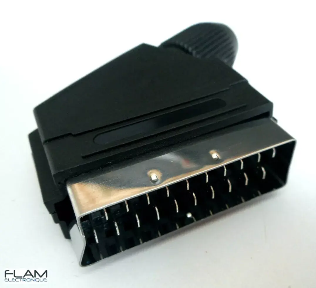 Connecteur SCART RGB 21 broches peritel à souder / 21 pins connector to solder
