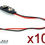 Thumbnail: Lot de 10x adaptateurs prise pour pile 9 V +Cables/ 10pcs plug 9V with cables
