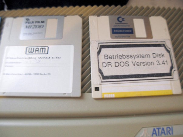 Thumbnail: Atari 1040 STF + extension AT-SPEED 16 Mhz (PC 286 card) ST computer