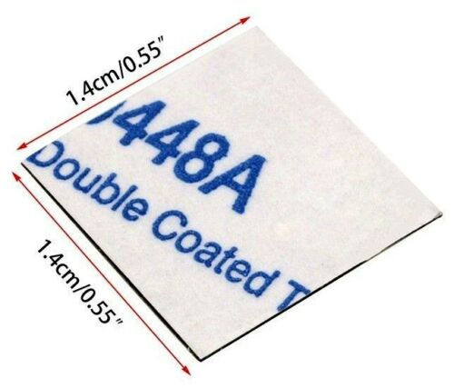 Miniature : 2x Adhesif 3M 14x14mm pour dissipateur 2x Heatsink Thermal Adhesive Tape Sticker