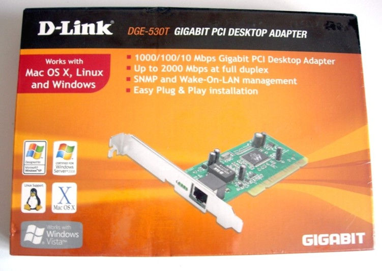Carte reseau D-LINK ETHERNET 10/100/1000 Mbps Gigabit PCI card
