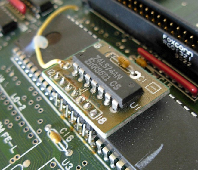 Miniature : Atari MEGA ST puce correction de bug "BLITTER PATCH" bug fix chip