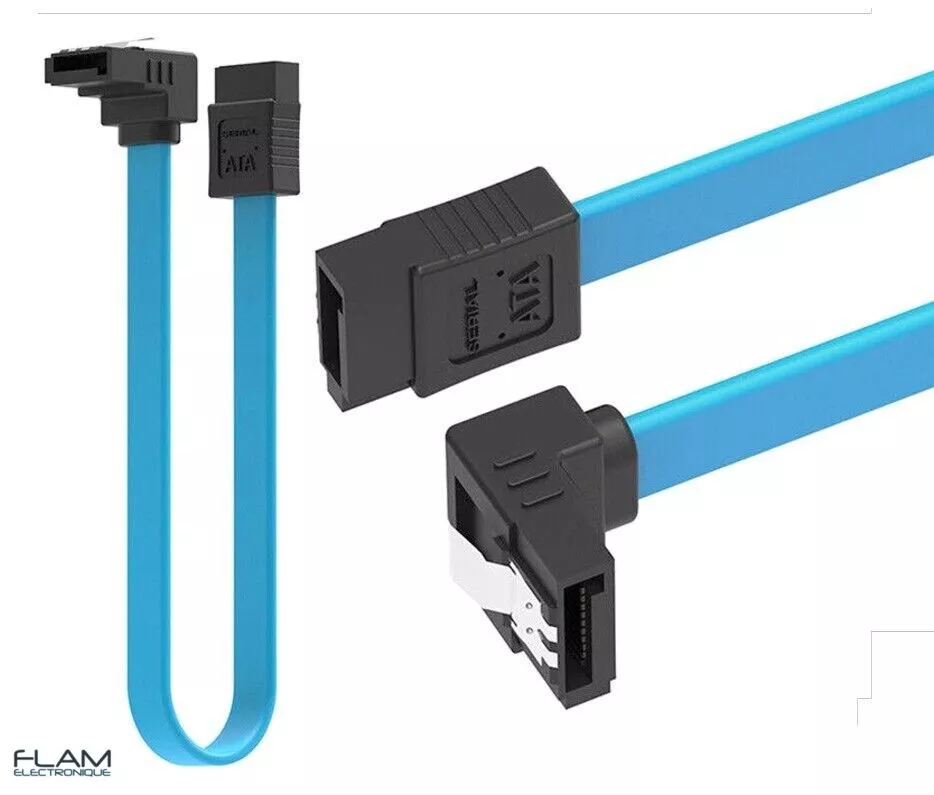Thumbnail: Cable de données SATA 3.0 - 6Gb/s - 40 cm Data cable SATA I,II,III compatible