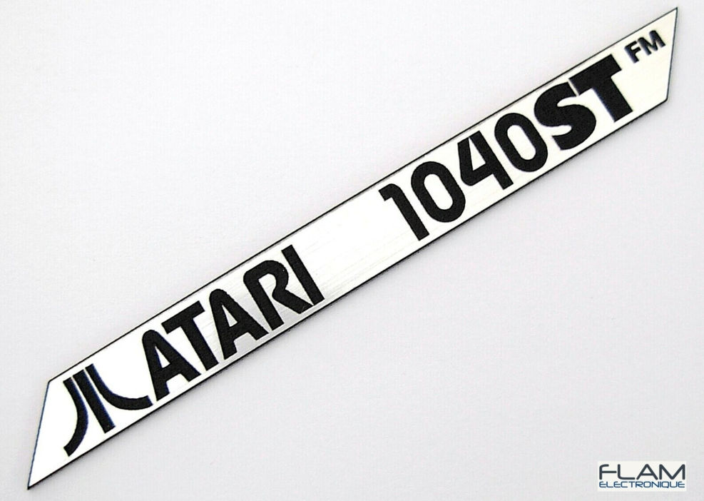 Etiquette Logo ATARI 1040 STFM remplacement / Label replacement STF computer