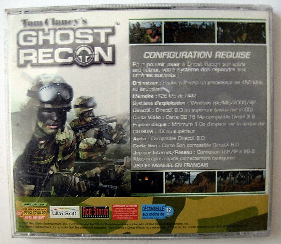 Thumbnail: TOM CLANCY'S GHOST RECON game for PC - Version Francaise / French version.