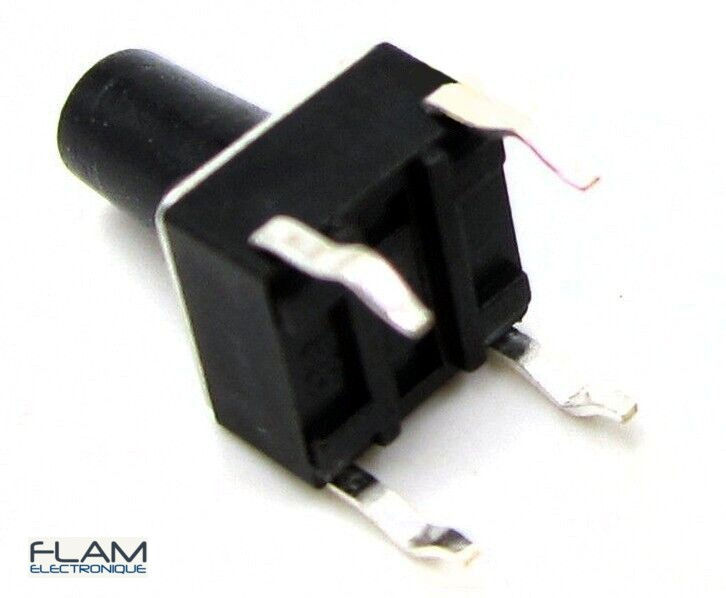 Thumbnail: Rupteur commutateur micro switch 6 x 6 x 9.5mm black Button Switch Touch Contact