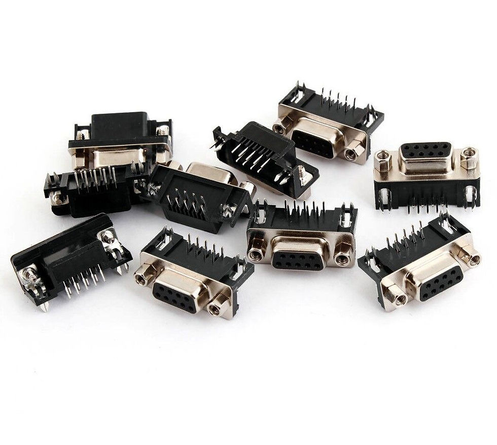 Thumbnail: Connecteur à souder DB9 9 broches femelle / DB9 female connector 9 pins solder