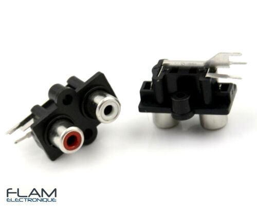 Thumbnail: Bloc de  2 connecteurs RCA femelle audio RCA / female connector to solder