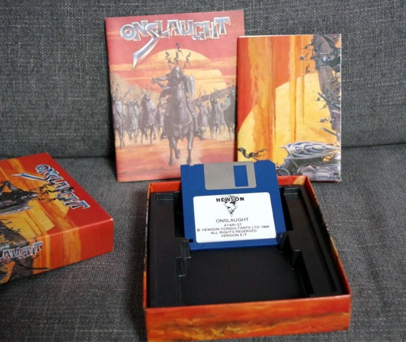 Thumbnail: ONSLAUGHT ATARI ST jeu complet avec Poster / complete game with poster -d66