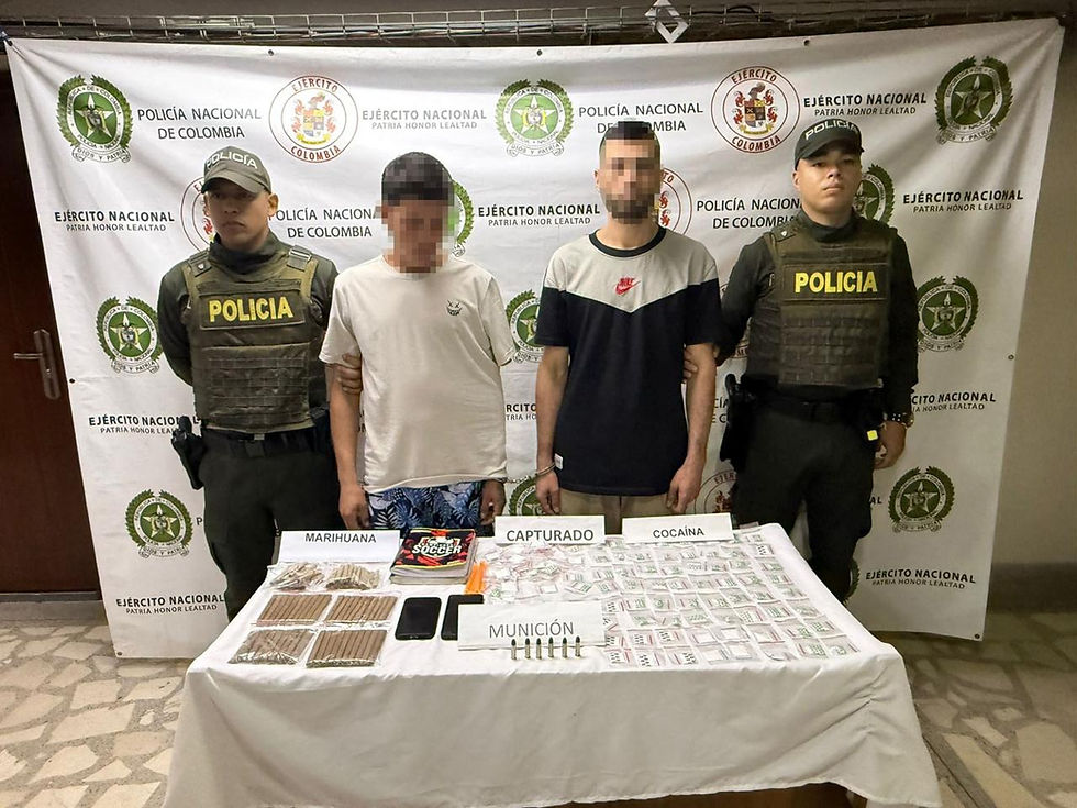 Intervenciones focalizadas en El Ajizal permitieron la captura de dos personas y la incautación de más de 7.000 dosis de estupefacientes