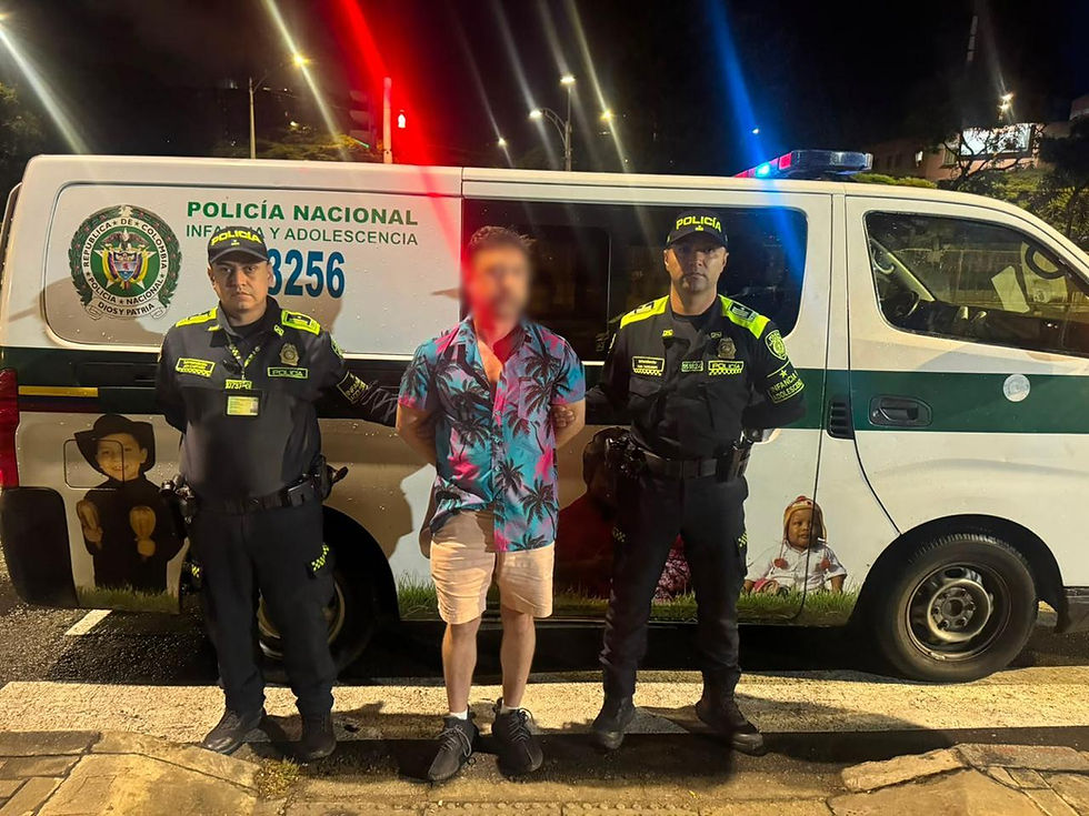 Capturan a ciudadano extranjero en Medellín por presunta explotación sexual de una menor en el Parque Lleras