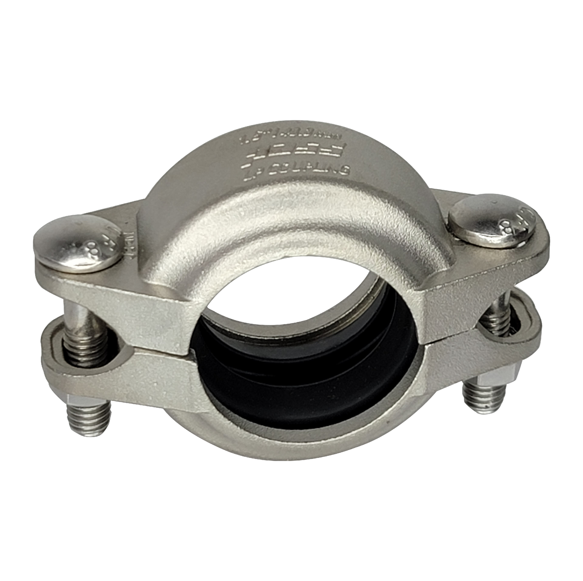 CP-125-304-P, 304 SST, 1 1/4” inch (DN32), Pipe OD Φ42.40mm, Pipe End Separation 0~1.6mm, EPDM Gasket