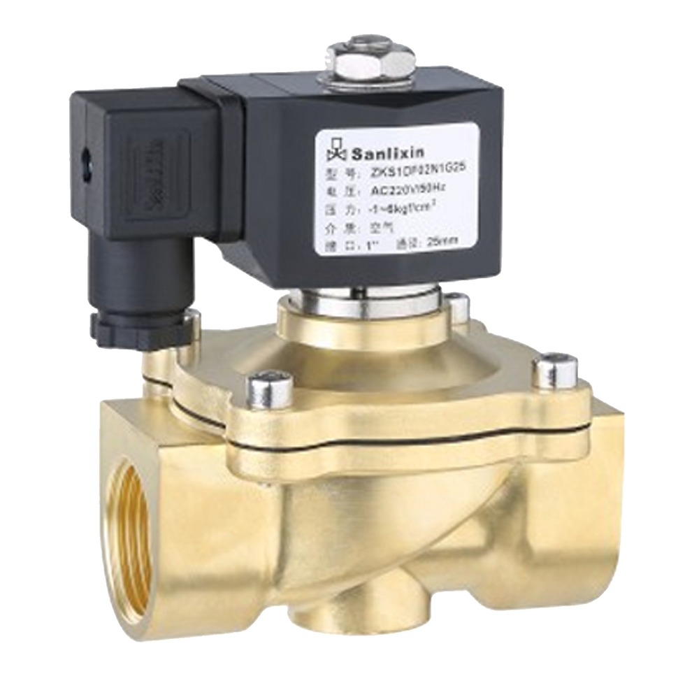 ZKS 2/2-Way Large Diameter Direct Acting Vacuum Solenoid Valve, Body Material: Brass, Pressure: -1~6kgf/cm²
