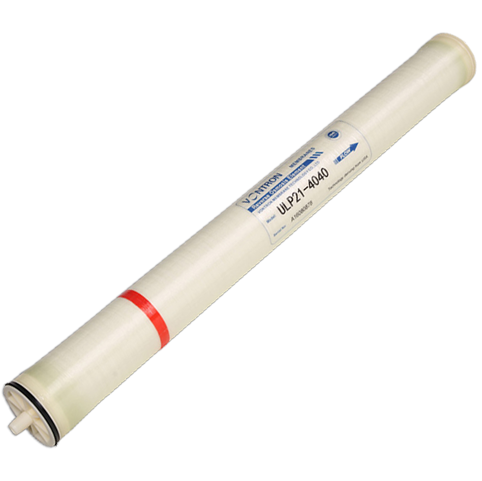 Vontron ULP21-4040/ 40” (1016mm) x 4” (99.7mm)/ Active Membrane 100/ Permeate Flow 2600 GPD/ Stable Rejection Rate 99.5%