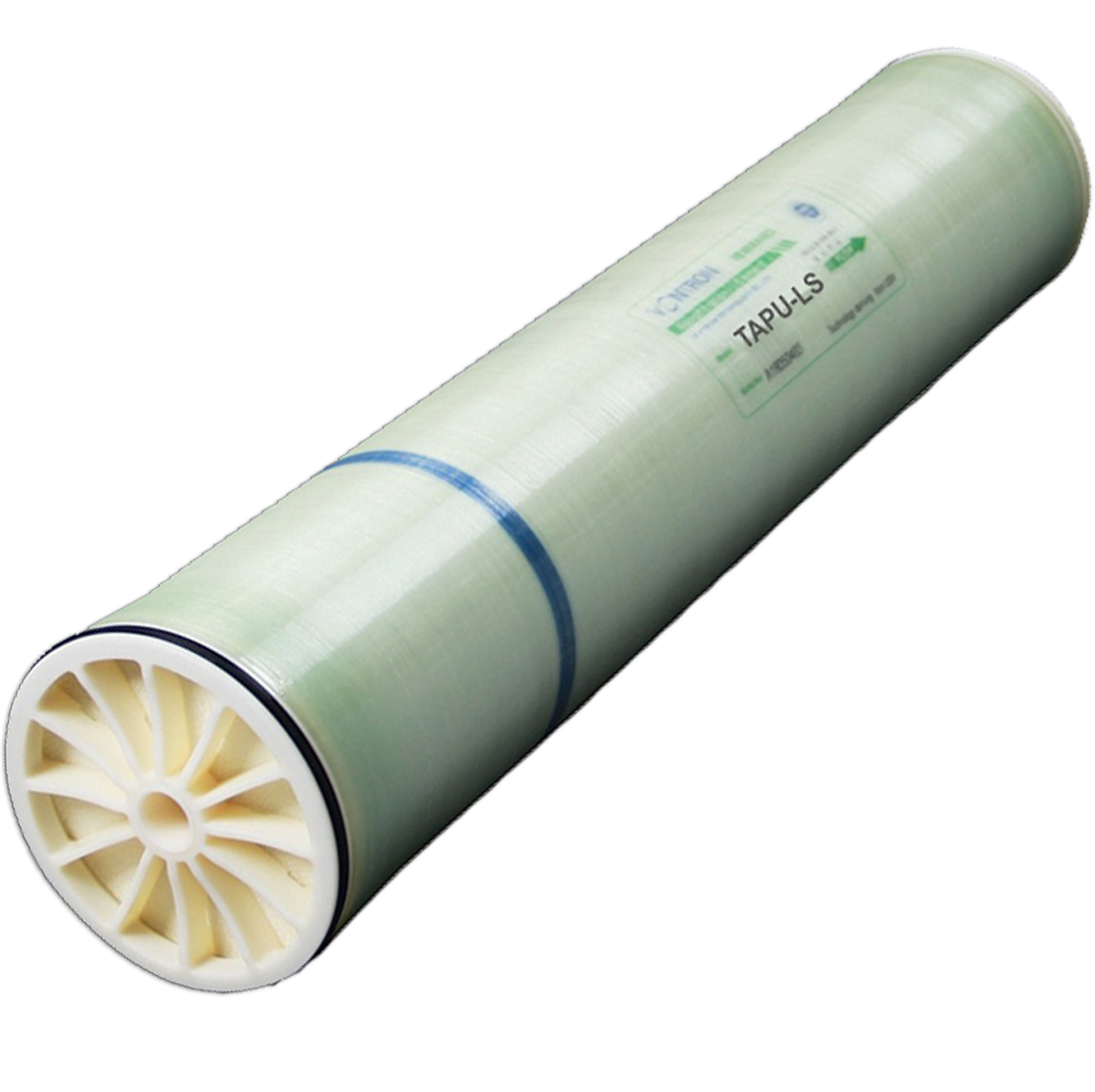 Vontron TAPU-LS/ 40” (1016mm) x 8” (201mm)/ Active Membrane 400/ Permeate Flow 12000 GPD/ Sulfate Rejection Rate 95%