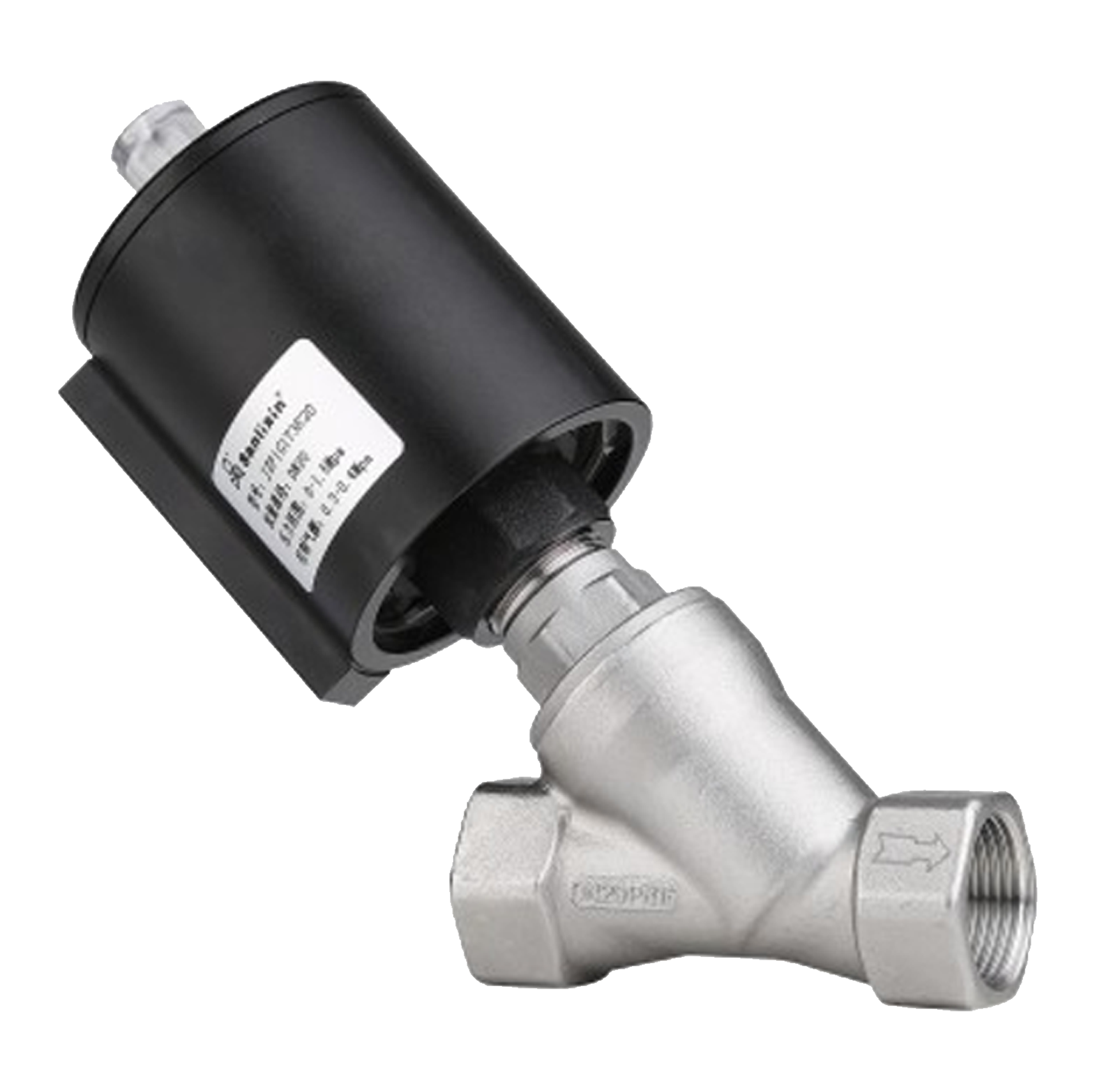 JZF Series Angle Seat Valve • Normally Closed, Body Material: Stainless Steel, Pressure: 0~16kgf/cm²