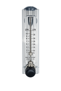 Panel Mount Flow Meter │ 2~20GPM / 5~70LPM │1" MNPT w/ Valve