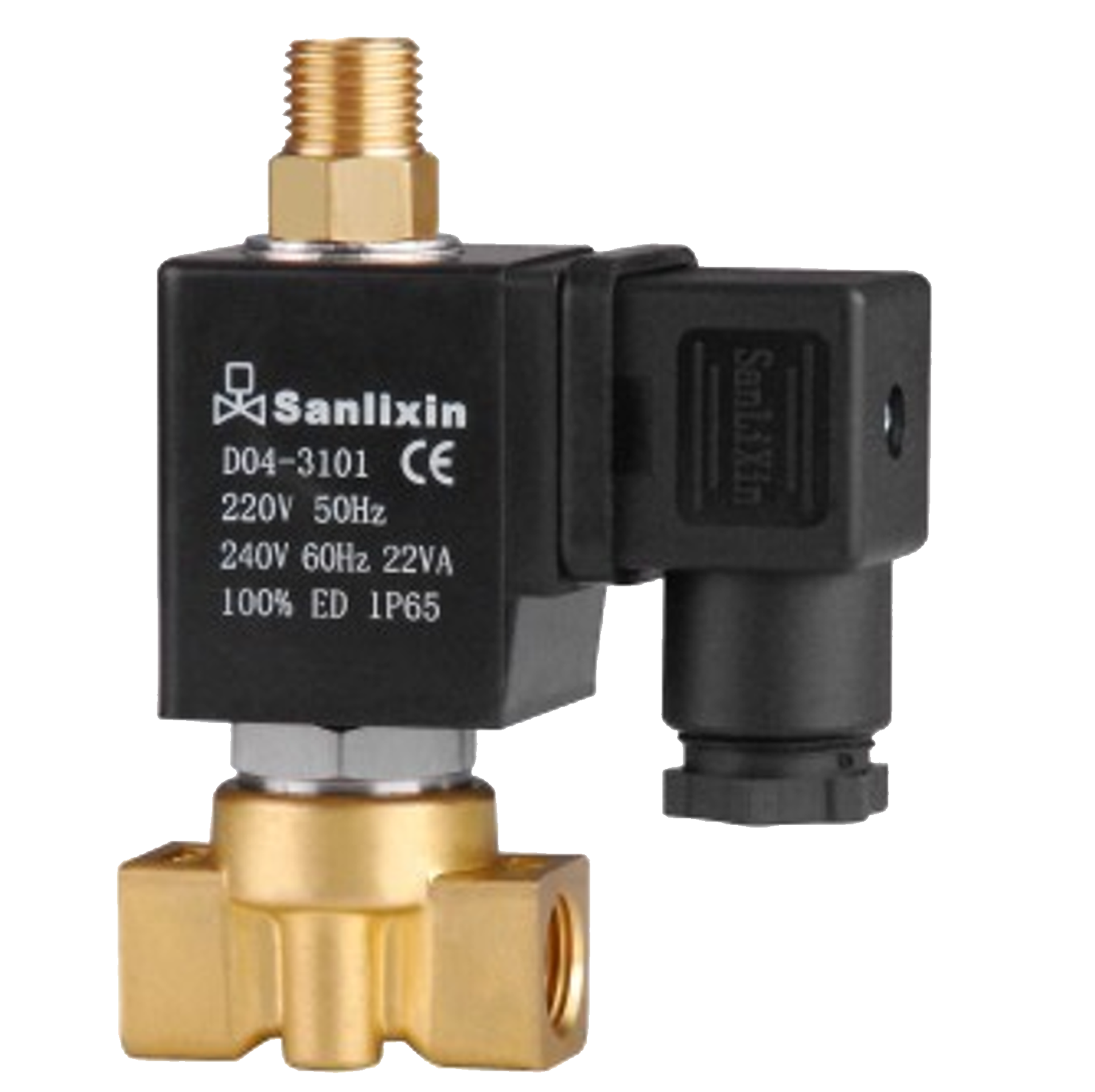 SLV2 Series 3/2-Way Direct Acting Solenoid, Body Material: Brass, Pressure: 0~12kgf/cm², Orifice: 1.5~3mm