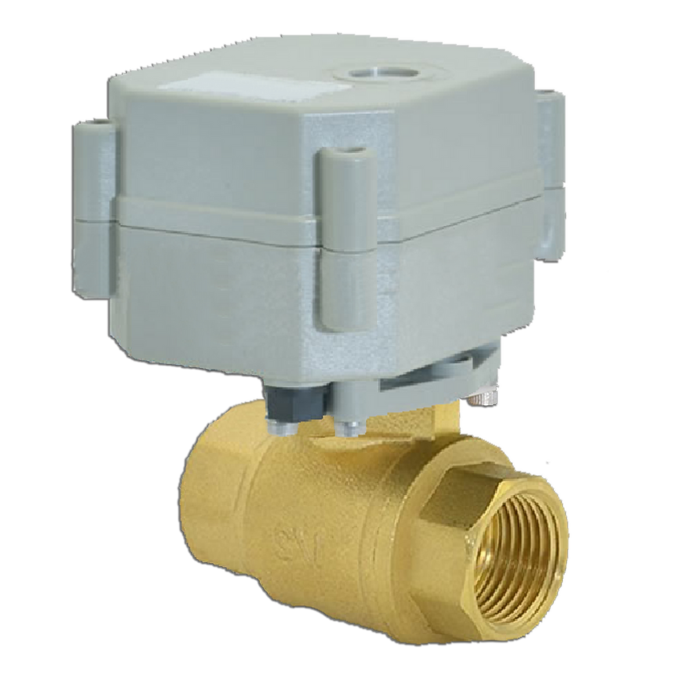 Miniatura: A20-T15-B2-C DN15 Brass Electric Operated Motorized Ball Valve. NPT/BSP 1/2", Maximum Working Pressure: 1.0 MPa