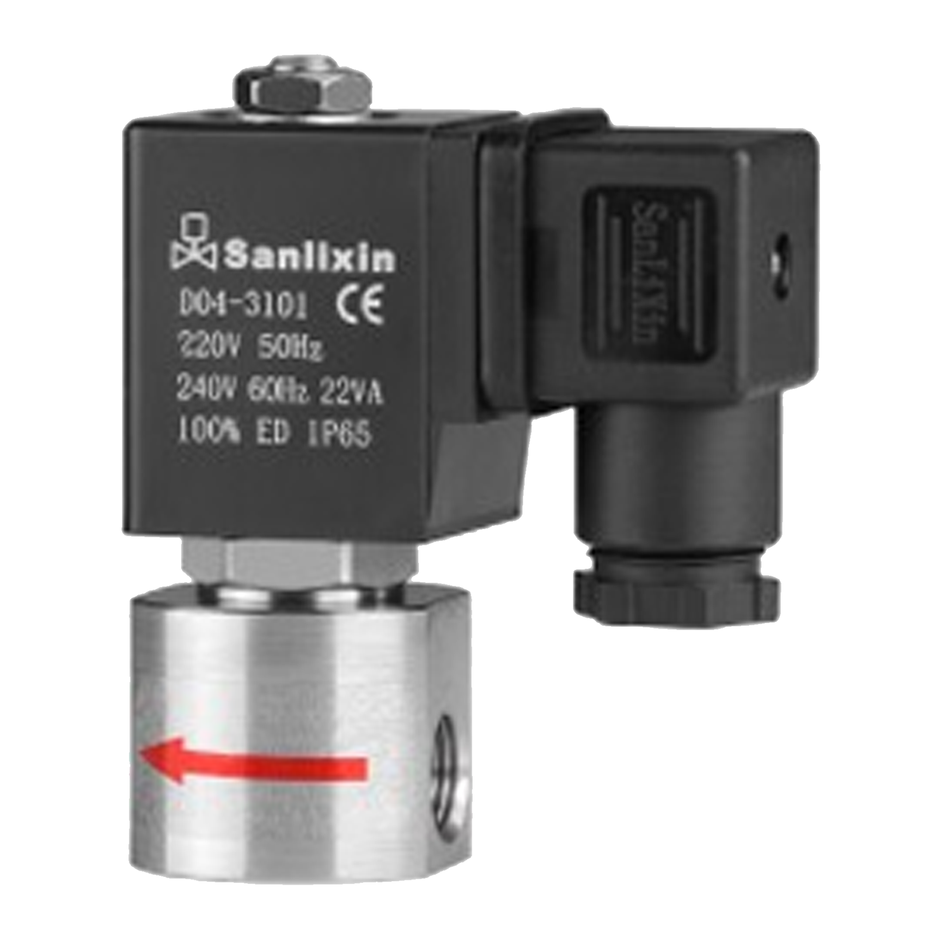 Valve Series ZCT, 1/8” ~ 3/8”, Solenoid Valve, NPT, Stainless Steel, AC220V, AC110V, AC24V, DC12V, DC24V, Metallic Coil, DIN