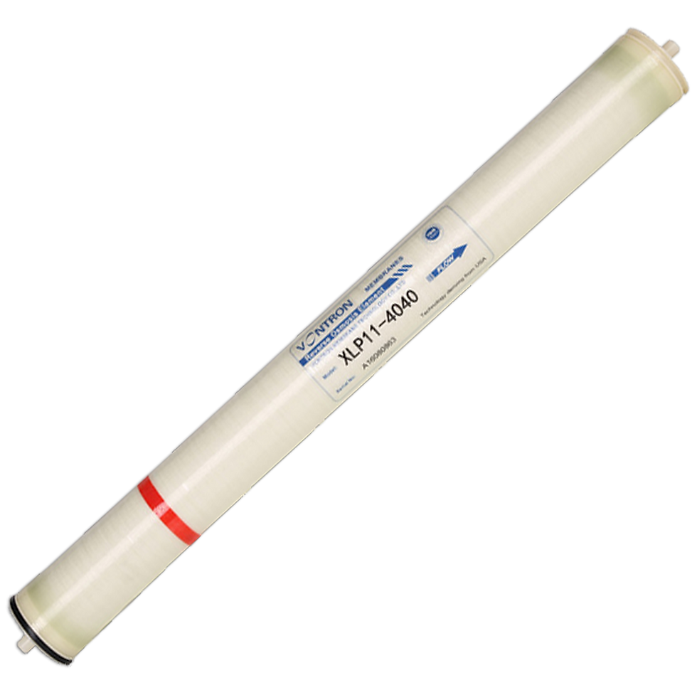 Vontron XLP11-8040/ 40” (1016mm) x 4” (99.7mm)/ Active Membrane 100/ Permeate Flow 2600 GPD/ Stable Rejection Rate 99.2%
