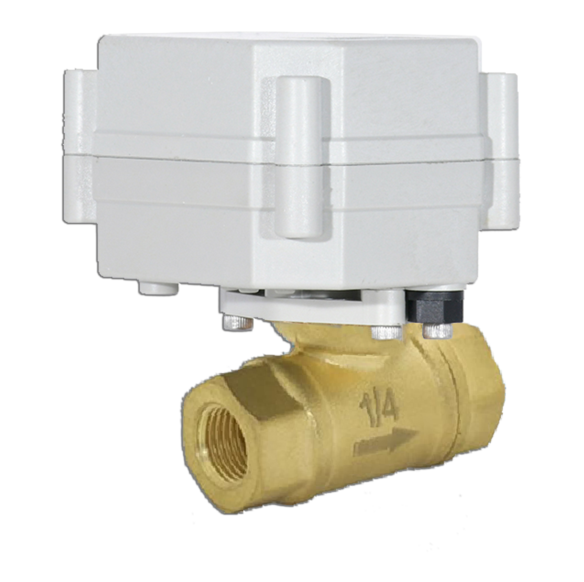 A20-T8-B2-A DN8 Brass Motorized Valve. NPT/BSP 1/4", Maximum Working Pressure: 1.0 MPa, Working Current: ≤500mA